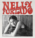 Nelly Furtado Vintage Washed White Tee - As Worn By Rose From Blackpink