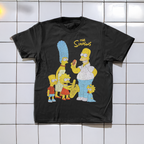 93 The Simpsons Black Washed T-Shirt