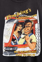 Trucking Washed Black Tee