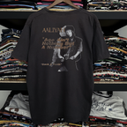 Rare Aaliyah Back and Forth Washed Black Tee