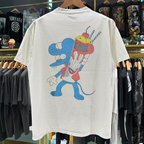 1994 Itchy & Scratchy "The Meat Grinder" Vintage Washed White T-Shirt
