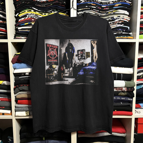 1988 Slayer 'Mandatory Suicide' Vintage Washed Black Promo Tee