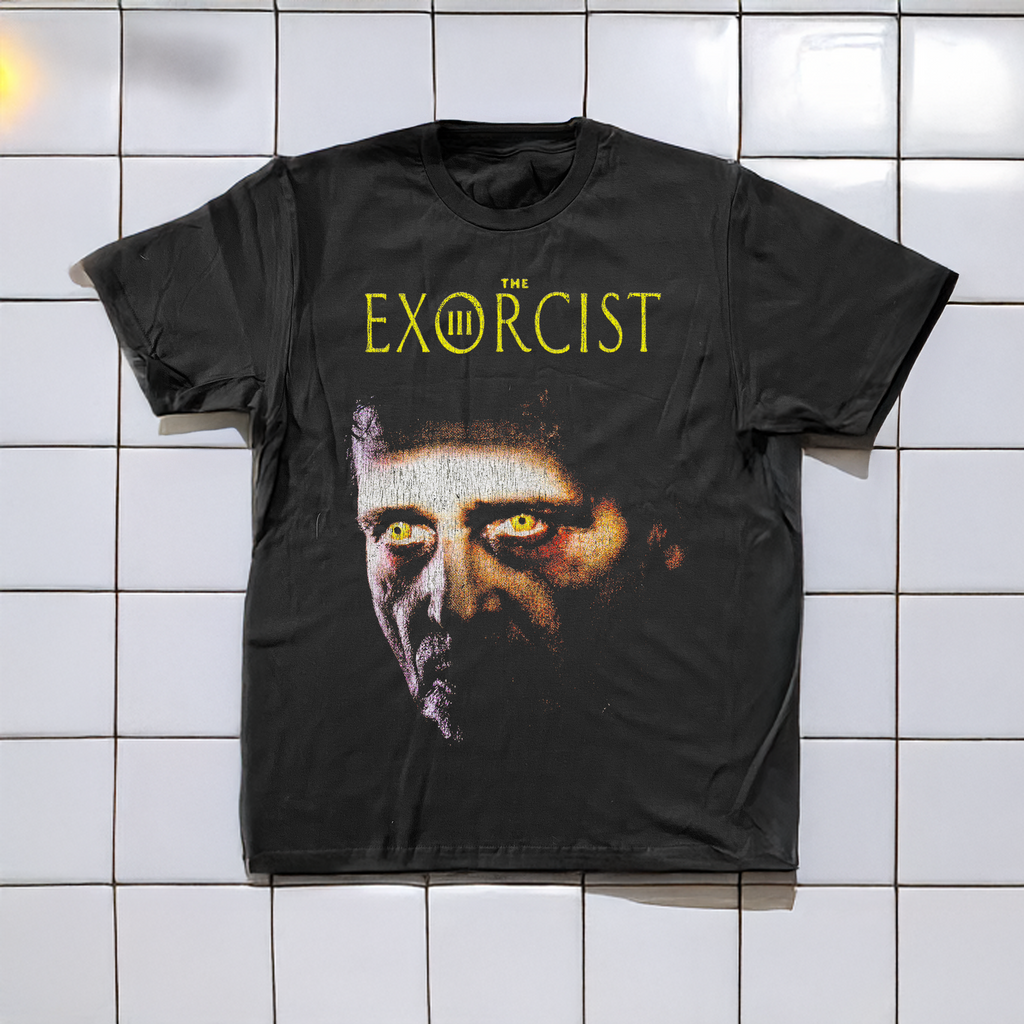 90's The Exorcist III Washed Black T-Shirt