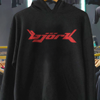 2000S Bjork Tour Black Hoodie