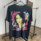 90s Selena Quintanilla Como La Flor Rare Washed Black T-Shirt