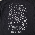 Daniel Johnston 'The Continued Story' Vintage Black Tee