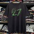 90s L7 Hand Sign Washed Black Tee