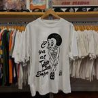Rare Marilyn Manson X Betty Bop Washed White Tee