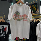 90S Crocodile Cafe Rare Washed White T-Shirt